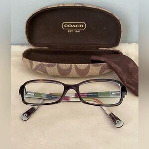 **SOLD** COACH Quinn Eyeglasses HC 6010 5001 Tortoise 50 - 16 - 135 Case Frames